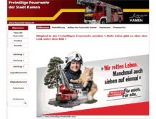 Tablet Screenshot of feuerwehr-kamen.de